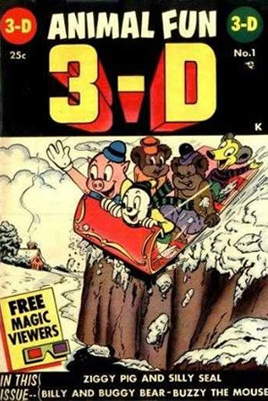Animal Fun 3-D (1953) #1 [A Story]