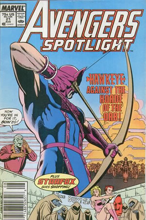 Avengers Spotlight (1989) #21 [B Story]