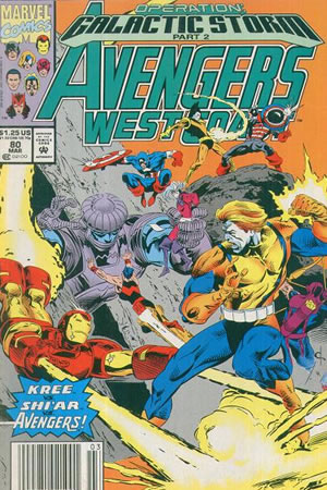 Avengers West Coast (1989) #80