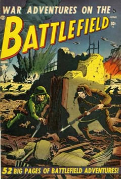 War Adventures on the Battlefield (1952) #2 [C Story]