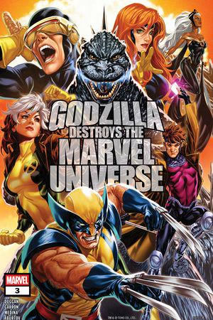 Godzilla Destroys the Marvel Universe (2025) #3