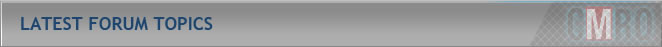 Latest Forum Topics